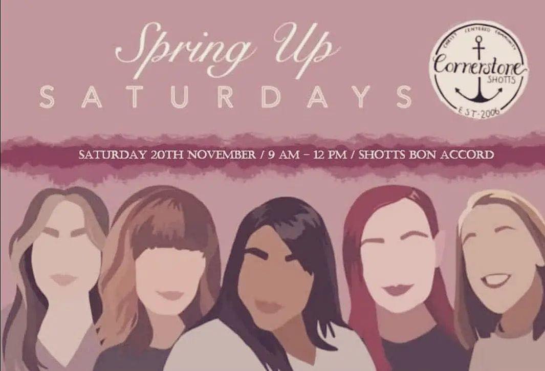 This Saturday (20th November) 9:30 -11:30. Shott’s Bon Accord WOMEN’S brunch and Guest speaker Gillian Macmillan. FREE FOR EVERYONE.