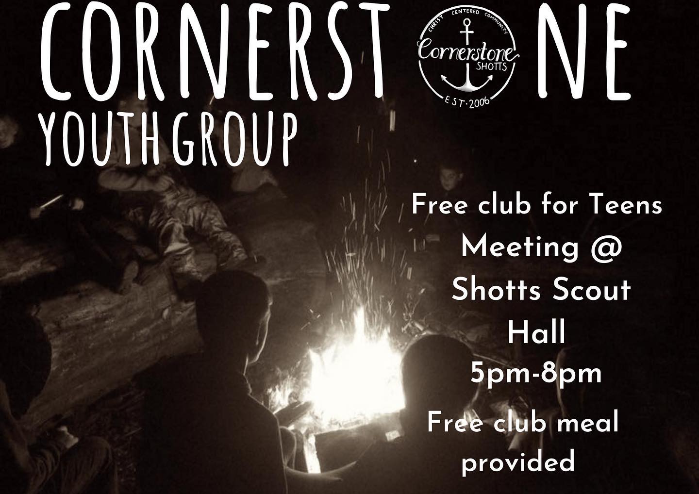 Cornerstone Youth Group is on tonight at the scout hall! See you there ☀️