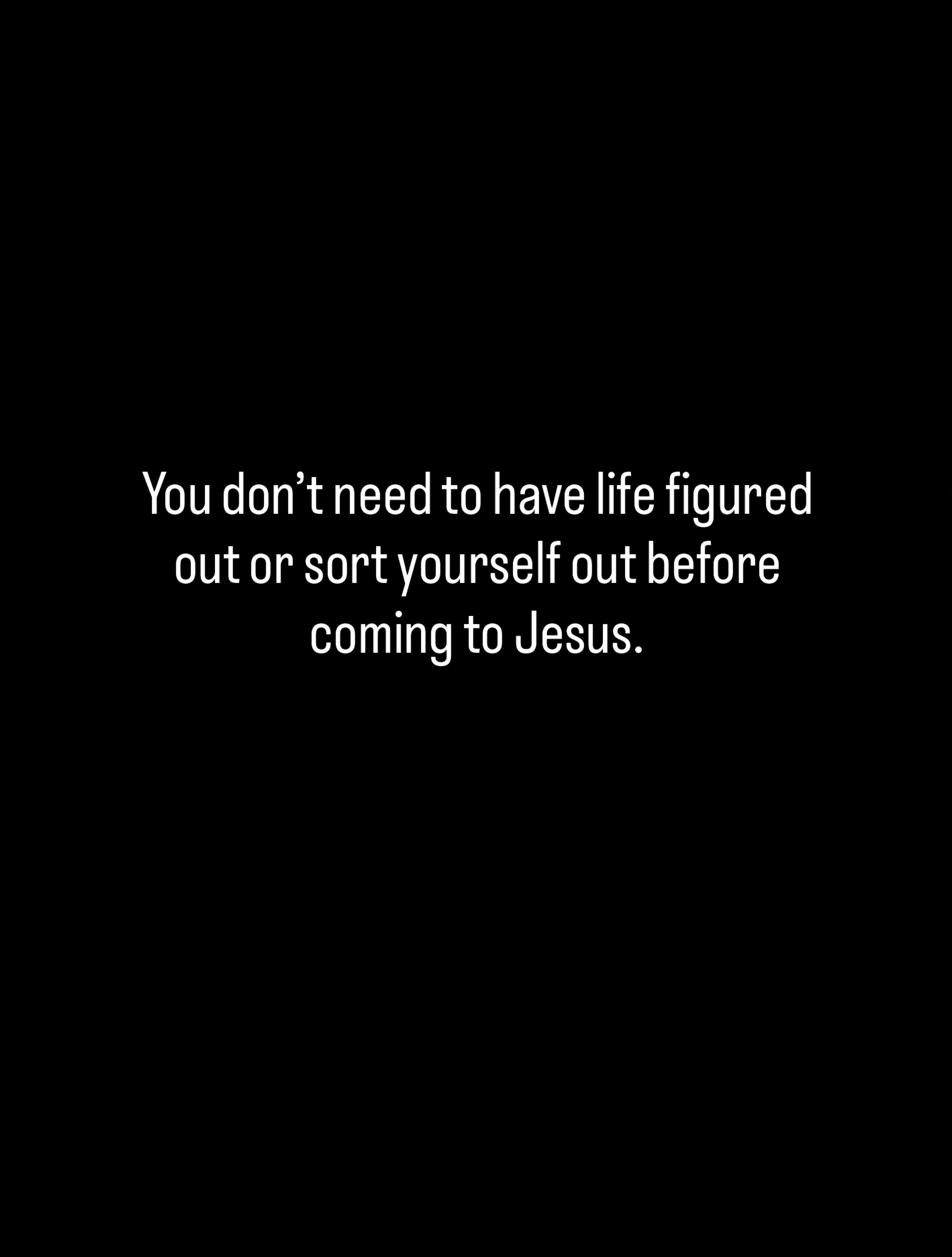 You don’t need to have life figured out or sort yourself out before coming to Jesus.

Through the cross, forgiveness, freedom and new life are found in Him.

Why not come along tomorrow? You’ll be made very welcome 😊

📍 Shotts Scout Hall, Benhar Road
🕥 10:45am–12:00pm